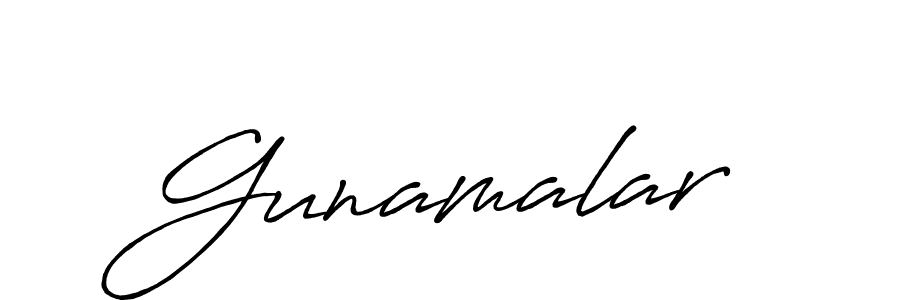 Create a beautiful signature design for name Gunamalar. With this signature (Antro_Vectra_Bolder) fonts, you can make a handwritten signature for free. Gunamalar signature style 7 images and pictures png