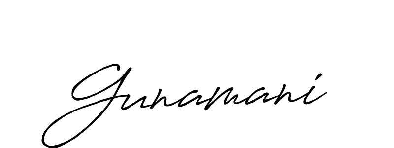 You can use this online signature creator to create a handwritten signature for the name Gunamani. This is the best online autograph maker. Gunamani signature style 7 images and pictures png