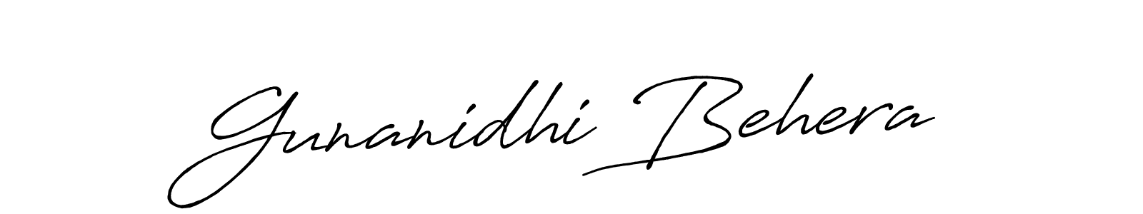 It looks lik you need a new signature style for name Gunanidhi Behera. Design unique handwritten (Antro_Vectra_Bolder) signature with our free signature maker in just a few clicks. Gunanidhi Behera signature style 7 images and pictures png