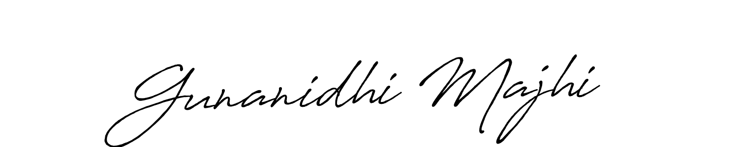 Use a signature maker to create a handwritten signature online. With this signature software, you can design (Antro_Vectra_Bolder) your own signature for name Gunanidhi Majhi. Gunanidhi Majhi signature style 7 images and pictures png