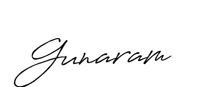 Gunaram stylish signature style. Best Handwritten Sign (Antro_Vectra_Bolder) for my name. Handwritten Signature Collection Ideas for my name Gunaram. Gunaram signature style 7 images and pictures png