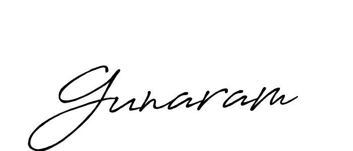 Gunaram stylish signature style. Best Handwritten Sign (Antro_Vectra_Bolder) for my name. Handwritten Signature Collection Ideas for my name Gunaram. Gunaram signature style 7 images and pictures png