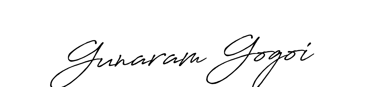 How to make Gunaram Gogoi signature? Antro_Vectra_Bolder is a professional autograph style. Create handwritten signature for Gunaram Gogoi name. Gunaram Gogoi signature style 7 images and pictures png