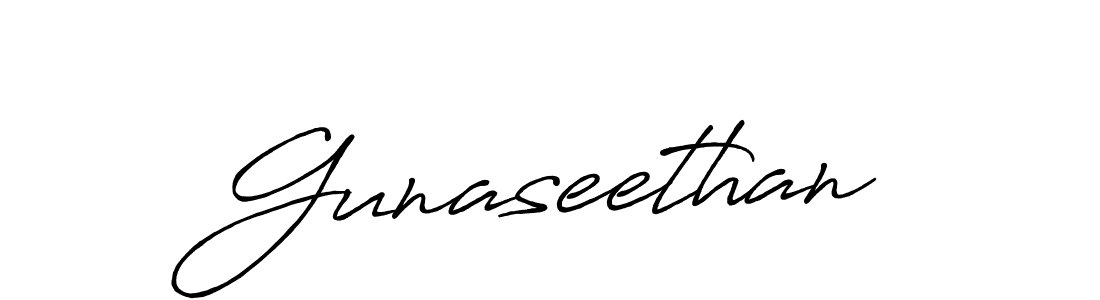 if you are searching for the best signature style for your name Gunaseethan. so please give up your signature search. here we have designed multiple signature styles  using Antro_Vectra_Bolder. Gunaseethan signature style 7 images and pictures png