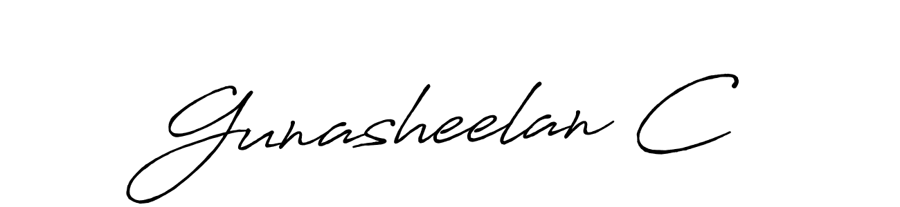 How to Draw Gunasheelan C signature style? Antro_Vectra_Bolder is a latest design signature styles for name Gunasheelan C. Gunasheelan C signature style 7 images and pictures png
