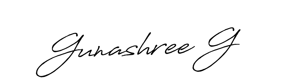 You should practise on your own different ways (Antro_Vectra_Bolder) to write your name (Gunashree G) in signature. don't let someone else do it for you. Gunashree G signature style 7 images and pictures png