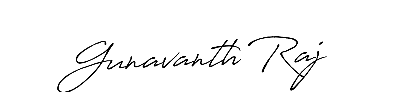 Use a signature maker to create a handwritten signature online. With this signature software, you can design (Antro_Vectra_Bolder) your own signature for name Gunavanth Raj. Gunavanth Raj signature style 7 images and pictures png