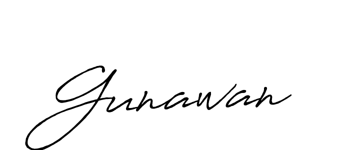 Create a beautiful signature design for name Gunawan. With this signature (Antro_Vectra_Bolder) fonts, you can make a handwritten signature for free. Gunawan signature style 7 images and pictures png