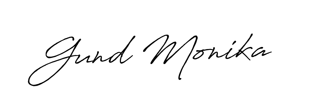 Make a beautiful signature design for name Gund Monika. Use this online signature maker to create a handwritten signature for free. Gund Monika signature style 7 images and pictures png