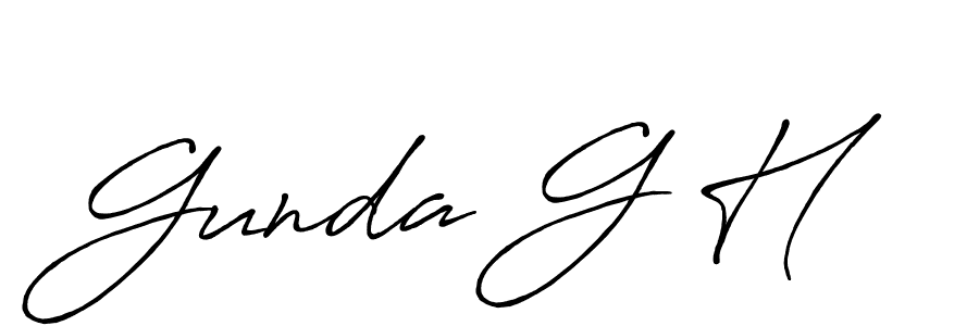 Also You can easily find your signature by using the search form. We will create Gunda G H name handwritten signature images for you free of cost using Antro_Vectra_Bolder sign style. Gunda G H signature style 7 images and pictures png