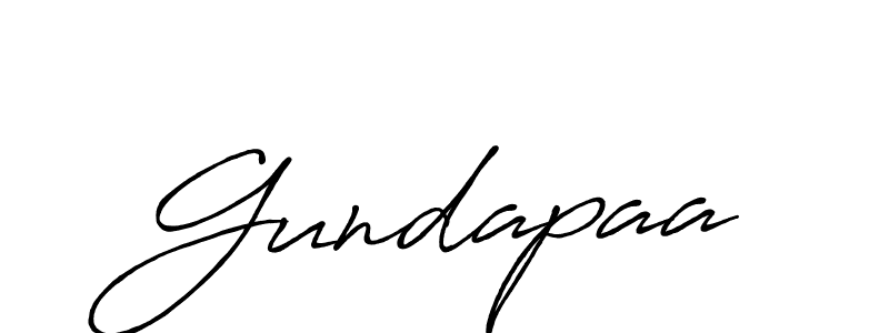 Use a signature maker to create a handwritten signature online. With this signature software, you can design (Antro_Vectra_Bolder) your own signature for name Gundapaa. Gundapaa signature style 7 images and pictures png