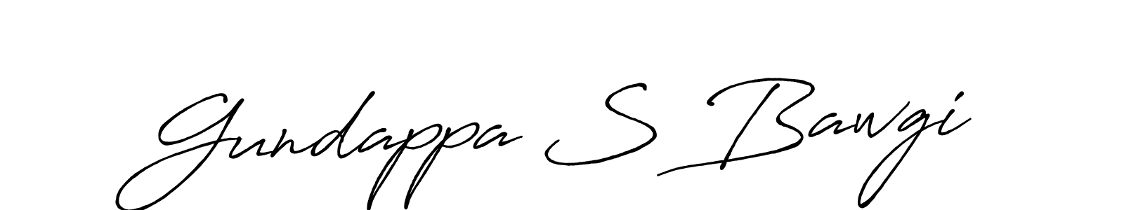 Make a beautiful signature design for name Gundappa S Bawgi. With this signature (Antro_Vectra_Bolder) style, you can create a handwritten signature for free. Gundappa S Bawgi signature style 7 images and pictures png