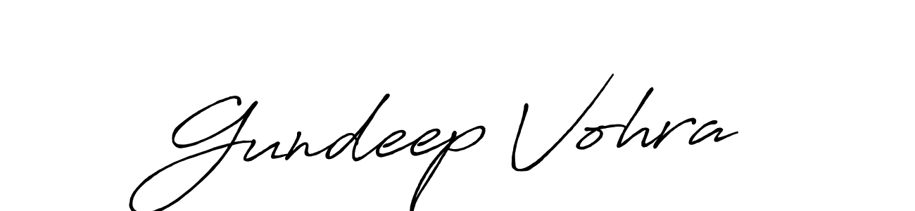 Use a signature maker to create a handwritten signature online. With this signature software, you can design (Antro_Vectra_Bolder) your own signature for name Gundeep Vohra. Gundeep Vohra signature style 7 images and pictures png