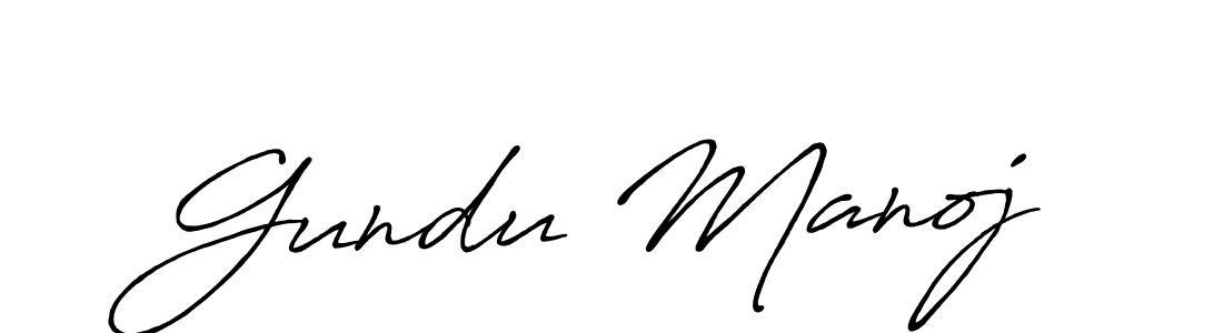 How to make Gundu Manoj signature? Antro_Vectra_Bolder is a professional autograph style. Create handwritten signature for Gundu Manoj name. Gundu Manoj signature style 7 images and pictures png