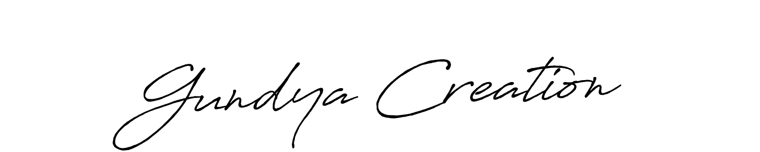 if you are searching for the best signature style for your name Gundya Creation. so please give up your signature search. here we have designed multiple signature styles  using Antro_Vectra_Bolder. Gundya Creation signature style 7 images and pictures png