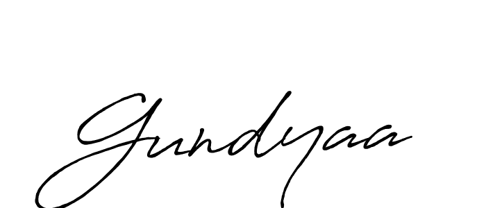 Design your own signature with our free online signature maker. With this signature software, you can create a handwritten (Antro_Vectra_Bolder) signature for name Gundyaa. Gundyaa signature style 7 images and pictures png