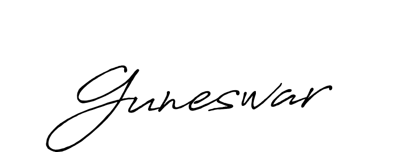 How to make Guneswar name signature. Use Antro_Vectra_Bolder style for creating short signs online. This is the latest handwritten sign. Guneswar signature style 7 images and pictures png