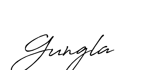 Also we have Gungla name is the best signature style. Create professional handwritten signature collection using Antro_Vectra_Bolder autograph style. Gungla signature style 7 images and pictures png