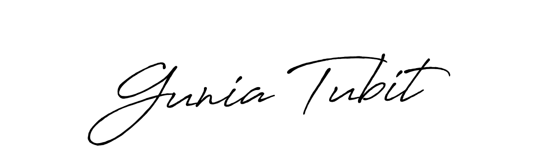 How to make Gunia Tubit signature? Antro_Vectra_Bolder is a professional autograph style. Create handwritten signature for Gunia Tubit name. Gunia Tubit signature style 7 images and pictures png