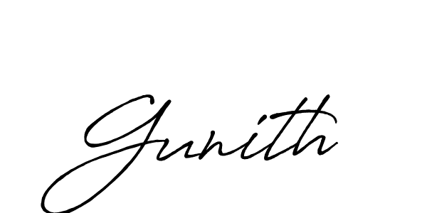 Similarly Antro_Vectra_Bolder is the best handwritten signature design. Signature creator online .You can use it as an online autograph creator for name Gunith. Gunith signature style 7 images and pictures png