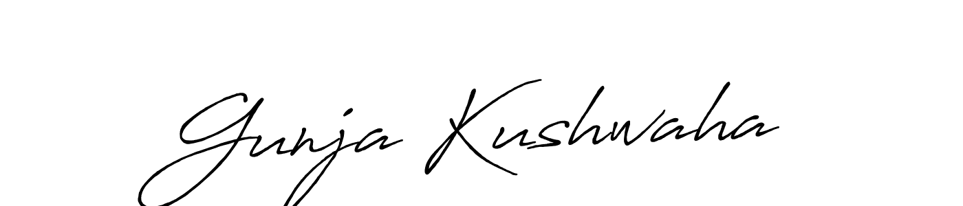Make a beautiful signature design for name Gunja Kushwaha. Use this online signature maker to create a handwritten signature for free. Gunja Kushwaha signature style 7 images and pictures png