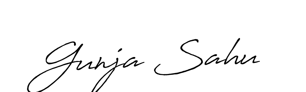 Check out images of Autograph of Gunja Sahu name. Actor Gunja Sahu Signature Style. Antro_Vectra_Bolder is a professional sign style online. Gunja Sahu signature style 7 images and pictures png