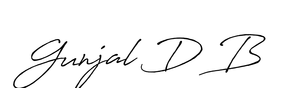 You should practise on your own different ways (Antro_Vectra_Bolder) to write your name (Gunjal D B) in signature. don't let someone else do it for you. Gunjal D B signature style 7 images and pictures png