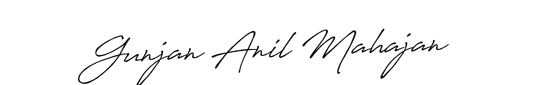 Once you've used our free online signature maker to create your best signature Antro_Vectra_Bolder style, it's time to enjoy all of the benefits that Gunjan Anil Mahajan name signing documents. Gunjan Anil Mahajan signature style 7 images and pictures png