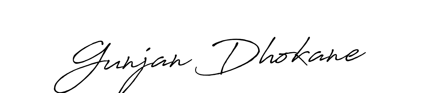 if you are searching for the best signature style for your name Gunjan Dhokane. so please give up your signature search. here we have designed multiple signature styles  using Antro_Vectra_Bolder. Gunjan Dhokane signature style 7 images and pictures png