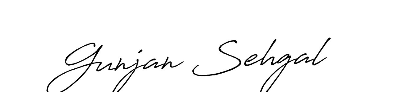 It looks lik you need a new signature style for name Gunjan Sehgal. Design unique handwritten (Antro_Vectra_Bolder) signature with our free signature maker in just a few clicks. Gunjan Sehgal signature style 7 images and pictures png