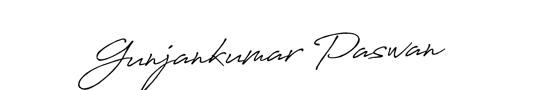 It looks lik you need a new signature style for name Gunjankumar Paswan. Design unique handwritten (Antro_Vectra_Bolder) signature with our free signature maker in just a few clicks. Gunjankumar Paswan signature style 7 images and pictures png