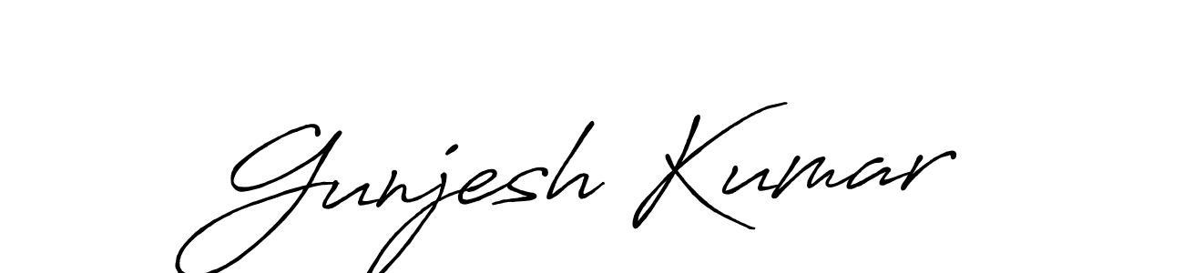 Make a short Gunjesh Kumar signature style. Manage your documents anywhere anytime using Antro_Vectra_Bolder. Create and add eSignatures, submit forms, share and send files easily. Gunjesh Kumar signature style 7 images and pictures png