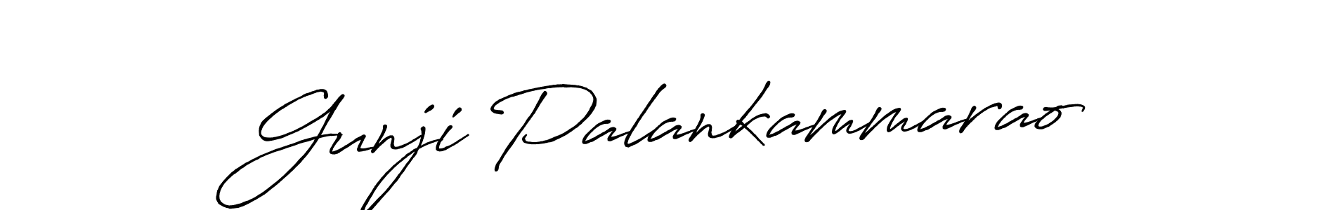 Create a beautiful signature design for name Gunji Palankammarao. With this signature (Antro_Vectra_Bolder) fonts, you can make a handwritten signature for free. Gunji Palankammarao signature style 7 images and pictures png