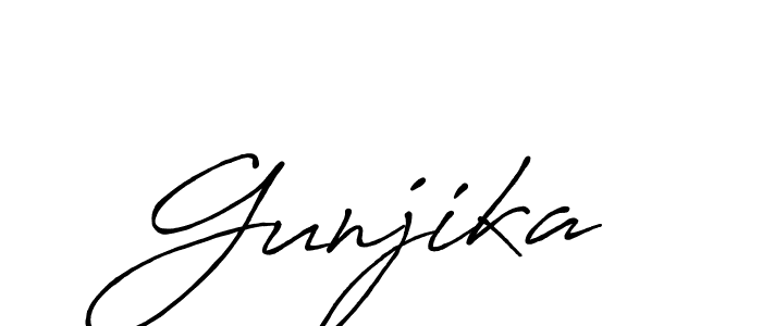Make a beautiful signature design for name Gunjika. Use this online signature maker to create a handwritten signature for free. Gunjika signature style 7 images and pictures png