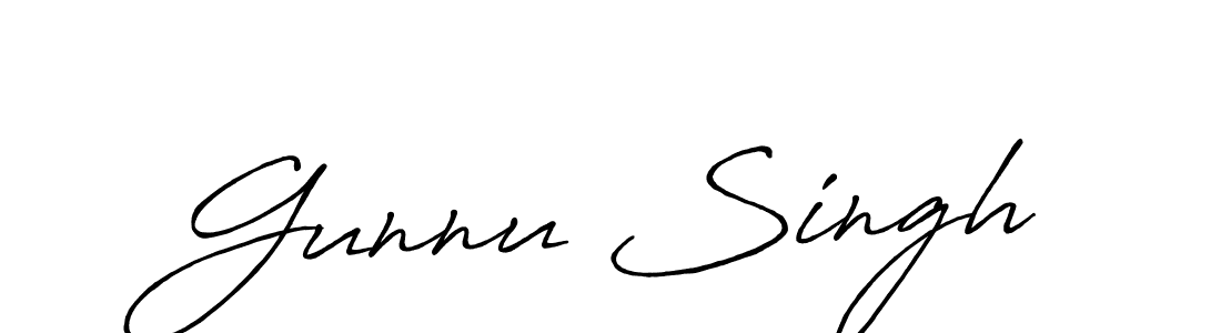 Best and Professional Signature Style for Gunnu Singh. Antro_Vectra_Bolder Best Signature Style Collection. Gunnu Singh signature style 7 images and pictures png