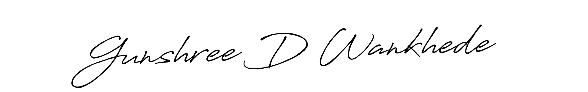 You can use this online signature creator to create a handwritten signature for the name Gunshree D Wankhede. This is the best online autograph maker. Gunshree D Wankhede signature style 7 images and pictures png