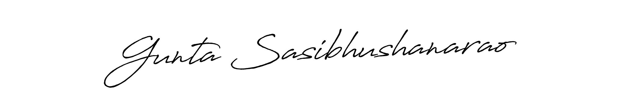 Design your own signature with our free online signature maker. With this signature software, you can create a handwritten (Antro_Vectra_Bolder) signature for name Gunta Sasibhushanarao. Gunta Sasibhushanarao signature style 7 images and pictures png