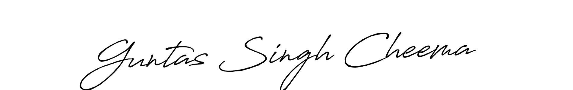 Guntas Singh Cheema stylish signature style. Best Handwritten Sign (Antro_Vectra_Bolder) for my name. Handwritten Signature Collection Ideas for my name Guntas Singh Cheema. Guntas Singh Cheema signature style 7 images and pictures png