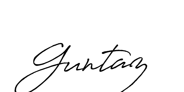 Guntaz stylish signature style. Best Handwritten Sign (Antro_Vectra_Bolder) for my name. Handwritten Signature Collection Ideas for my name Guntaz. Guntaz signature style 7 images and pictures png