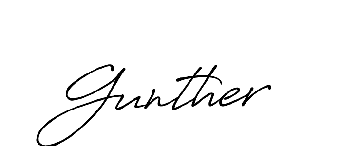 Gunther stylish signature style. Best Handwritten Sign (Antro_Vectra_Bolder) for my name. Handwritten Signature Collection Ideas for my name Gunther. Gunther signature style 7 images and pictures png