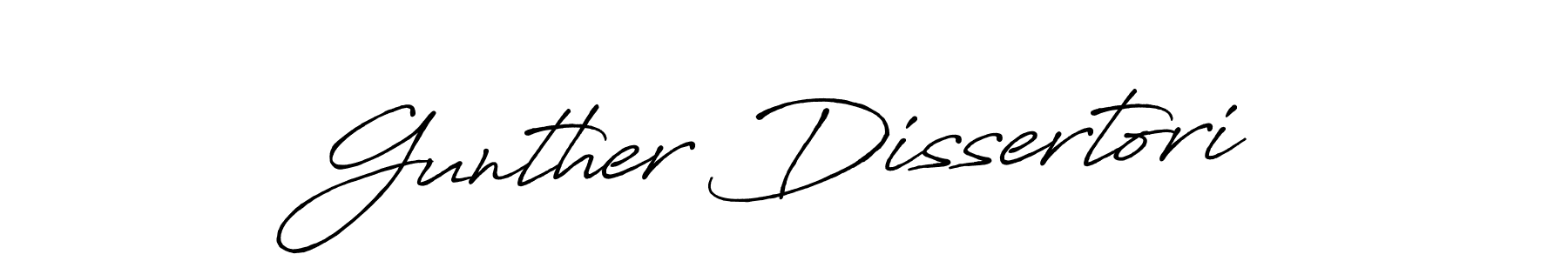 Make a beautiful signature design for name Gunther Dissertori. With this signature (Antro_Vectra_Bolder) style, you can create a handwritten signature for free. Gunther Dissertori signature style 7 images and pictures png