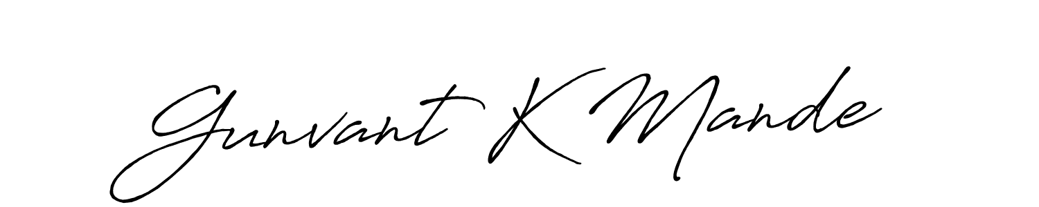 Make a beautiful signature design for name Gunvant K Mande. Use this online signature maker to create a handwritten signature for free. Gunvant K Mande signature style 7 images and pictures png