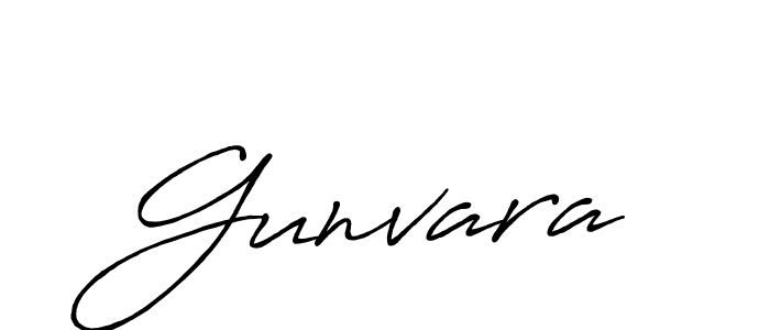 Design your own signature with our free online signature maker. With this signature software, you can create a handwritten (Antro_Vectra_Bolder) signature for name Gunvara. Gunvara signature style 7 images and pictures png