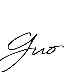 Similarly Antro_Vectra_Bolder is the best handwritten signature design. Signature creator online .You can use it as an online autograph creator for name Guo. Guo signature style 7 images and pictures png