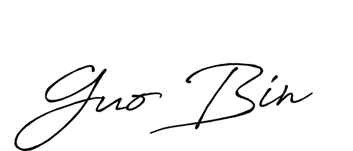 You should practise on your own different ways (Antro_Vectra_Bolder) to write your name (Guo Bin) in signature. don't let someone else do it for you. Guo Bin signature style 7 images and pictures png