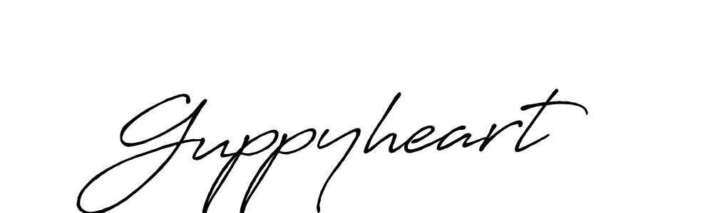 You should practise on your own different ways (Antro_Vectra_Bolder) to write your name (Guppyheart) in signature. don't let someone else do it for you. Guppyheart signature style 7 images and pictures png