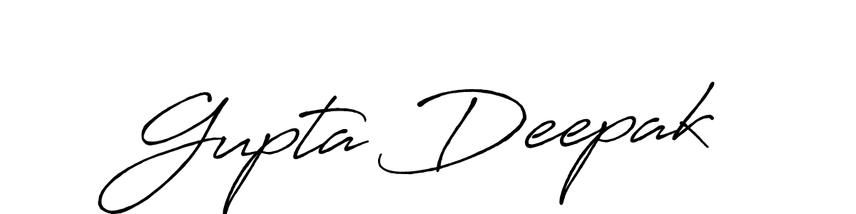 Design your own signature with our free online signature maker. With this signature software, you can create a handwritten (Antro_Vectra_Bolder) signature for name Gupta Deepak. Gupta Deepak signature style 7 images and pictures png