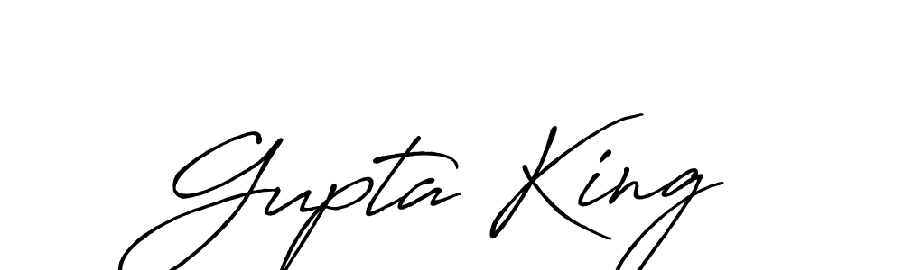 Gupta King stylish signature style. Best Handwritten Sign (Antro_Vectra_Bolder) for my name. Handwritten Signature Collection Ideas for my name Gupta King. Gupta King signature style 7 images and pictures png