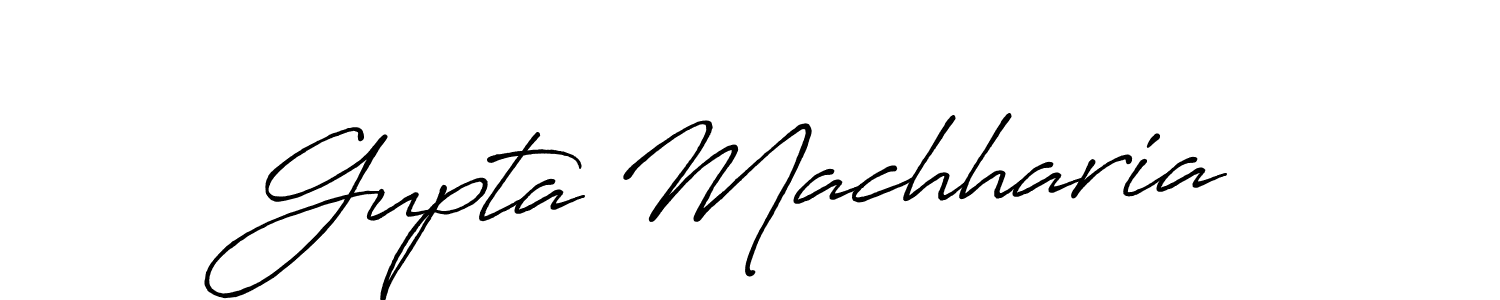 Gupta Machharia stylish signature style. Best Handwritten Sign (Antro_Vectra_Bolder) for my name. Handwritten Signature Collection Ideas for my name Gupta Machharia. Gupta Machharia signature style 7 images and pictures png