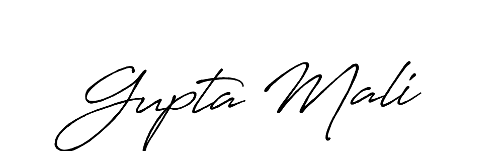 How to Draw Gupta Mali signature style? Antro_Vectra_Bolder is a latest design signature styles for name Gupta Mali. Gupta Mali signature style 7 images and pictures png